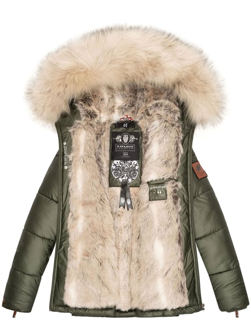 Navahoo Chaqueta de invierno Premium Tikunaa para mujer – Estilo Puffer, Cálida & Con Cuello de Pelo Sintético - Image 6