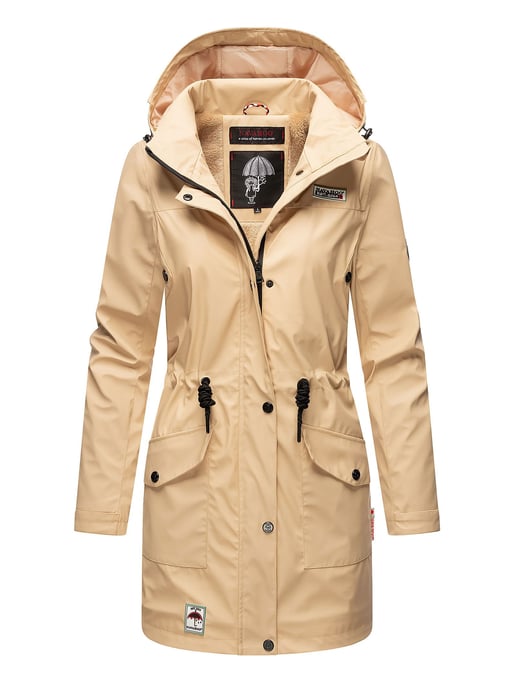 Navahoo Abrigo Impermeable para Mujer Deike – Repelente al Agua con Capucha Desmontable - Image 1