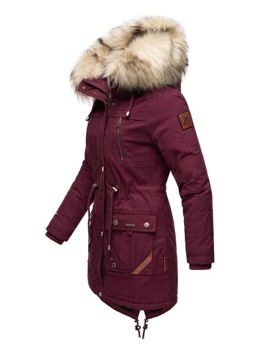 Navahoo Chaqueta de Invierno Premium Honigfee para Mujer – Parka Cálida con Cuello de Pelo Sintético Desmontable - Image 3