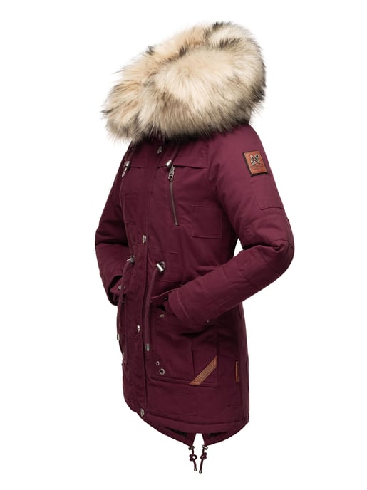Navahoo Chaqueta de Invierno Premium Honigfee para Mujer – Parka Cálida con Cuello de Pelo Sintético Desmontable - Image 4