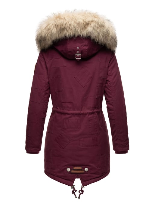 Navahoo Chaqueta de Invierno Premium Honigfee para Mujer – Parka Cálida con Cuello de Pelo Sintético Desmontable - Image 5