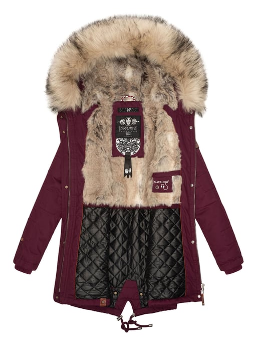 Navahoo Chaqueta de Invierno Premium Honigfee para Mujer – Parka Cálida con Cuello de Pelo Sintético Desmontable - Image 6
