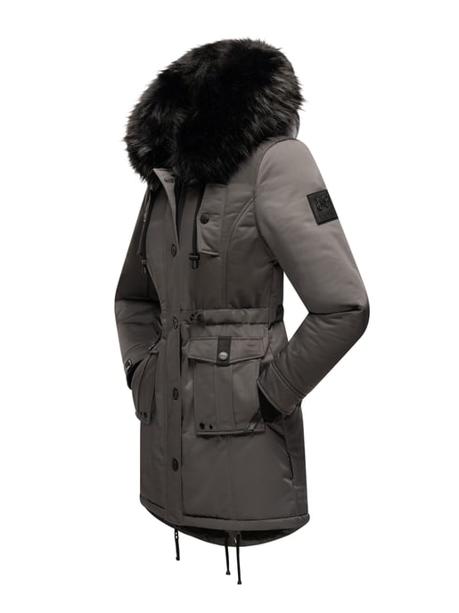 Navahoo Chaqueta de invierno Luluna-Princess para mujer – Cálida, Moderna & Con Forro de Borreguito y Cuello de Pelo Sintético - Image 4