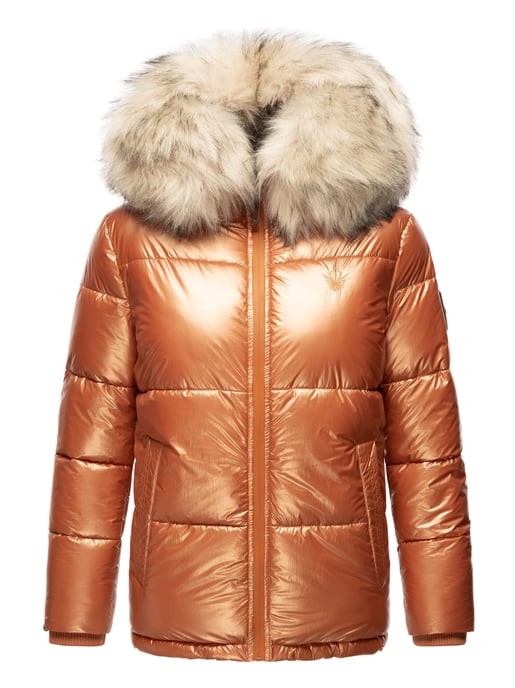 Navahoo Chaqueta de invierno Premium Tikunaa para mujer – Estilo Puffer, Cálida & Con Cuello de Pelo Sintético - Image 2
