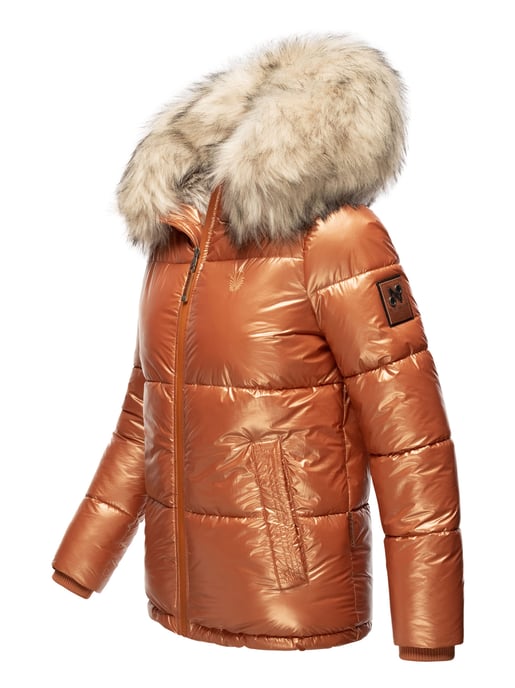 Navahoo Chaqueta de invierno Premium Tikunaa para mujer – Estilo Puffer, Cálida & Con Cuello de Pelo Sintético - Image 3