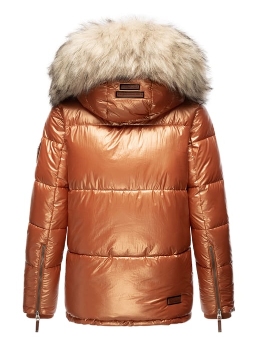 Navahoo Chaqueta de invierno Premium Tikunaa para mujer – Estilo Puffer, Cálida & Con Cuello de Pelo Sintético - Image 4