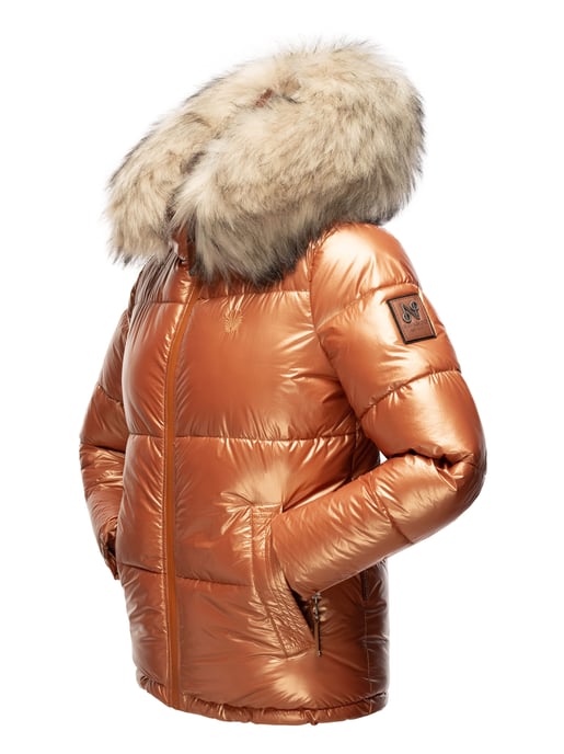 Navahoo Chaqueta de invierno Premium Tikunaa para mujer – Estilo Puffer, Cálida & Con Cuello de Pelo Sintético - Image 5