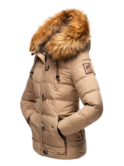 Navahoo Chaqueta de invierno Zoja para mujer – Cálida, Moderna & Con Cuello de Pelo Sintético Desmontable - Image 4