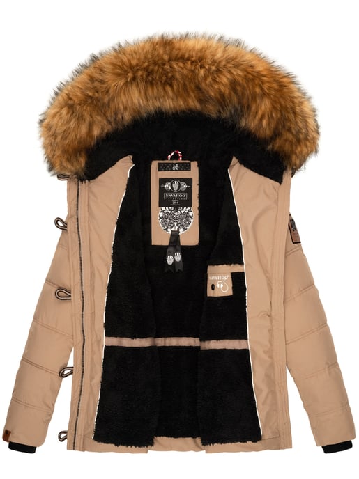 Navahoo Chaqueta de invierno Zoja para mujer – Cálida, Moderna & Con Cuello de Pelo Sintético Desmontable - Image 6