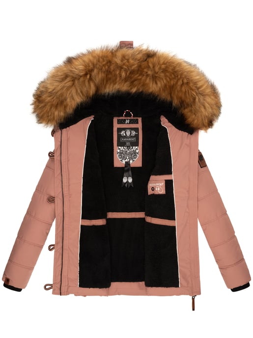 Navahoo Chaqueta de invierno Zoja para mujer – Cálida, Moderna & Con Cuello de Pelo Sintético Desmontable - Image 6