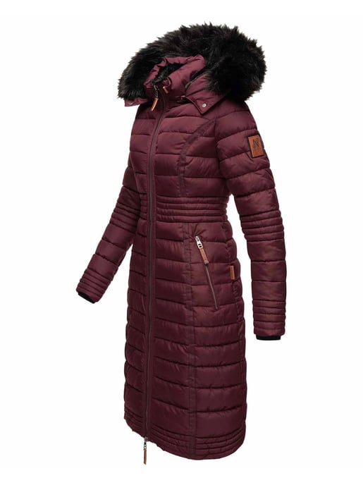 Navahoo Abrigo de Invierno Largo para Mujer Umay – Acolchado con Capucha y Cuello de Pelo Sintético Desmontables - Image 2