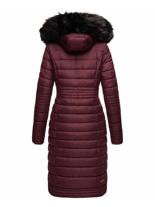 Navahoo Abrigo de Invierno Largo para Mujer Umay – Acolchado con Capucha y Cuello de Pelo Sintético Desmontables - Image 3