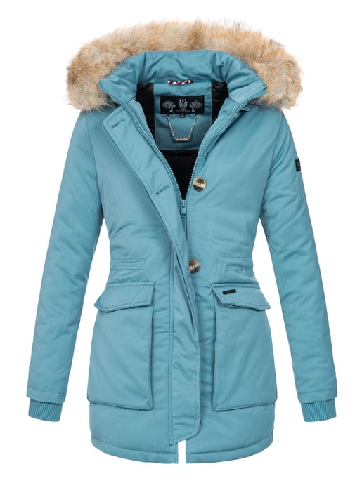 Navahoo Abrigo de Invierno Mujer Schneeengel – Cálido, Repelente al Agua & Con Cuello de Pelo Desmontable - Image 1