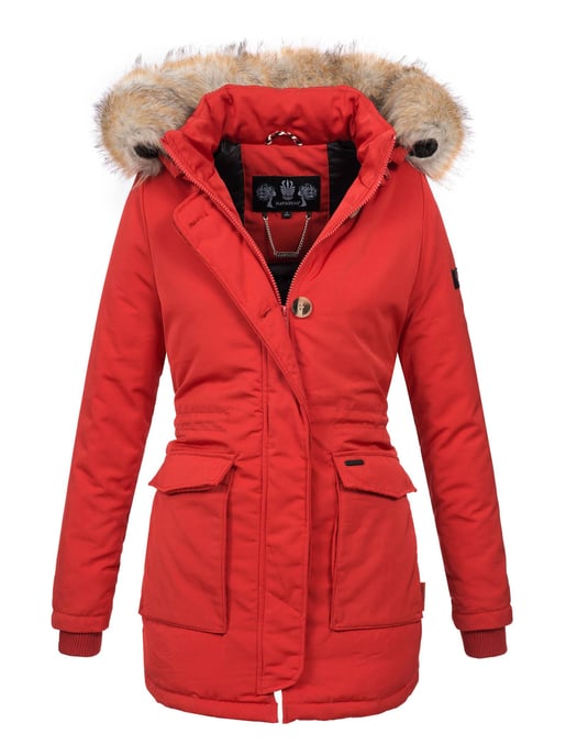 Navahoo Abrigo de Invierno Mujer Schneeengel – Cálido, Repelente al Agua & Con Cuello de Pelo Desmontable - Image 1