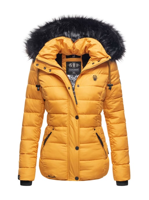 Navahoo Chaqueta acolchada Zuckerbiene para mujer – Cálida, Moderna & Con Forro de Borreguito y Capucha - Image 1