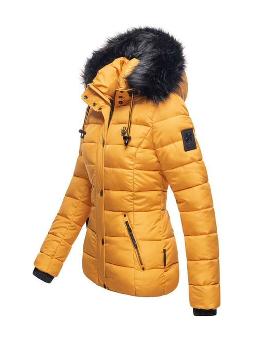 Navahoo Chaqueta acolchada Zuckerbiene para mujer – Cálida, Moderna & Con Forro de Borreguito y Capucha - Image 2