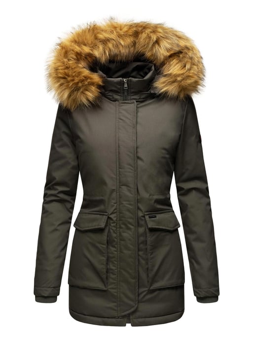 Navahoo Chaqueta de invierno Schneeengel Princess para mujer – Clásica, Cálida & Con Cuello de Pelo Sintético Desmontable - Image 2