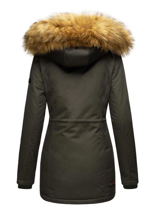 Navahoo Chaqueta de invierno Schneeengel Princess para mujer – Clásica, Cálida & Con Cuello de Pelo Sintético Desmontable - Image 4