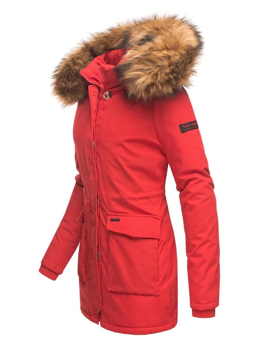 Navahoo Chaqueta de invierno Schneeengel Princess para mujer – Clásica, Cálida & Con Cuello de Pelo Sintético Desmontable - Image 2