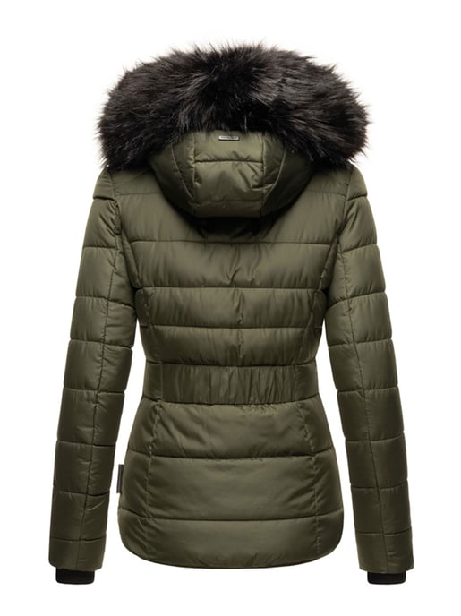 Navahoo Chaqueta acolchada Zuckerbiene para mujer – Cálida, Moderna & Con Forro de Borreguito y Capucha - Image 4