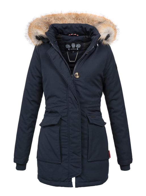 Navahoo Abrigo de Invierno Mujer Schneeengel – Cálido, Repelente al Agua & Con Cuello de Pelo Desmontable - Image 1