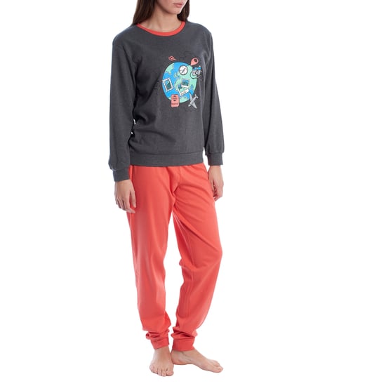 Pijama Mujer Algodón de Manga Larga KLP1 - Image 3