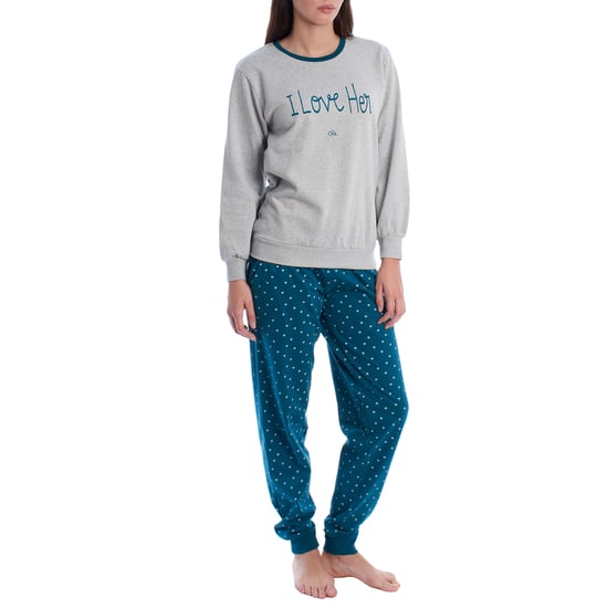 Pijama Mujer Invierno de Algodón Afelpado KLP2 - Image 3