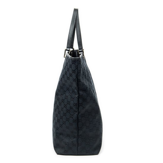 Gucci Large Vertical Open Tote  en Negro Lienzo - Image 3