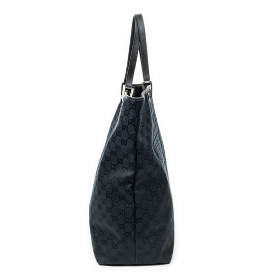 Gucci Large Vertical Open Tote  en Negro Lienzo - Image 4