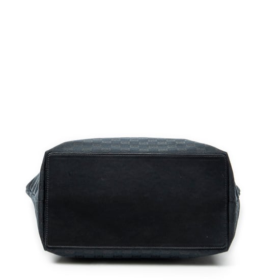 Gucci Large Vertical Open Tote  en Negro Lienzo - Image 6