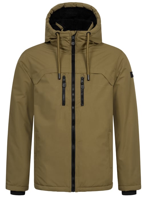 Chaqueta de invierno para hombre Alessandro Salvarini AS-332 con forro de borreguito y capucha - Image 2