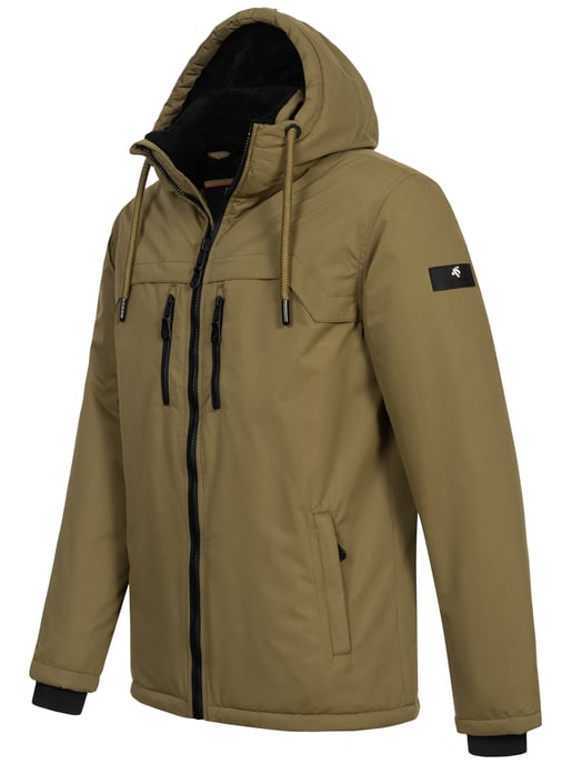 Chaqueta de invierno para hombre Alessandro Salvarini AS-332 con forro de borreguito y capucha - Image 3