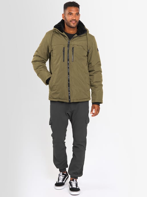 Chaqueta de invierno para hombre Alessandro Salvarini AS-332 con forro de borreguito y capucha - Image 6