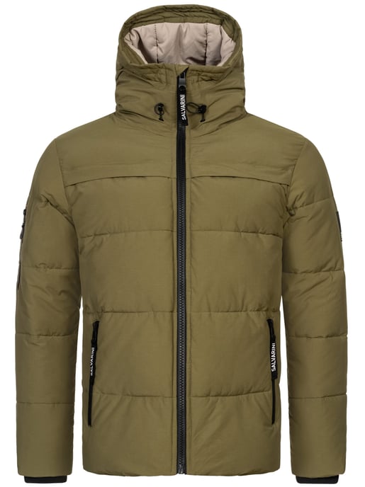 Chaqueta acolchada de invierno para hombre Alessandro Salvarini AS-334 con capucha forrada - Image 2