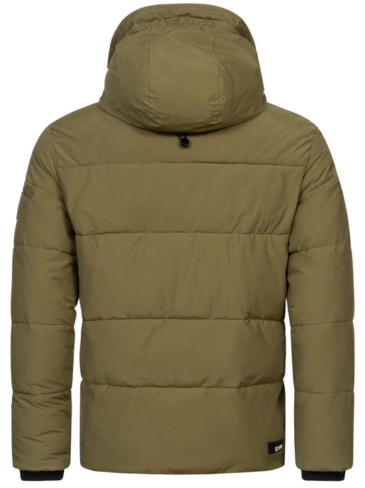Chaqueta acolchada de invierno para hombre Alessandro Salvarini AS-334 con capucha forrada - Image 5