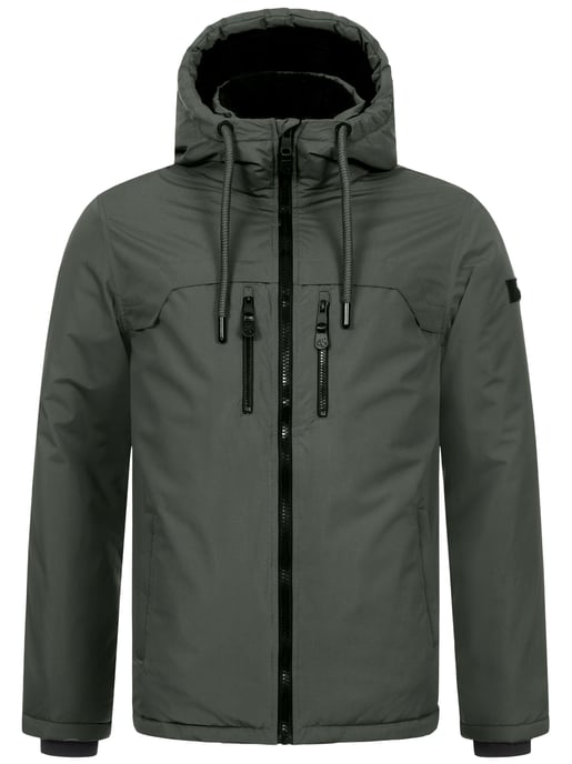 Chaqueta de invierno para hombre Alessandro Salvarini AS-332 con forro de borreguito y capucha - Image 2