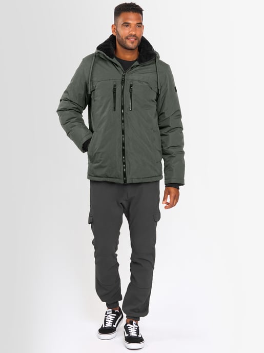 Chaqueta de invierno para hombre Alessandro Salvarini AS-332 con forro de borreguito y capucha - Image 6