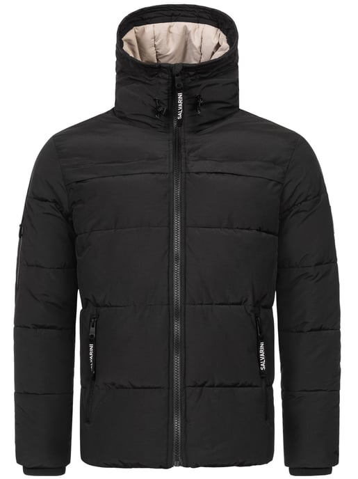 Chaqueta acolchada de invierno para hombre Alessandro Salvarini AS-334 con capucha forrada - Image 2