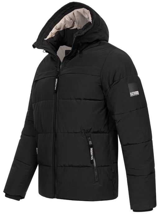 Chaqueta acolchada de invierno para hombre Alessandro Salvarini AS-334 con capucha forrada - Image 3