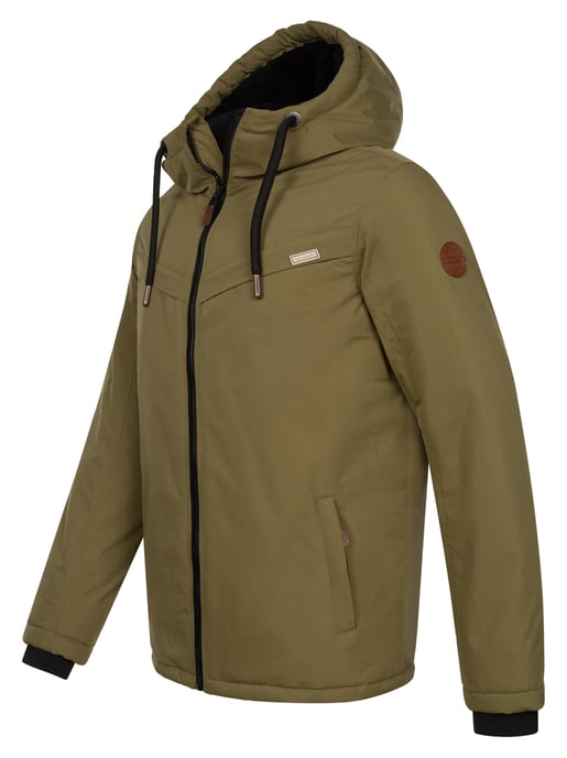 Chaqueta de invierno para hombre Alessandro Salvarini AS-331 con forro de borreguito y capucha - Image 3