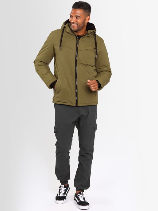 Chaqueta de invierno para hombre Alessandro Salvarini AS-331 con forro de borreguito y capucha - Image 5