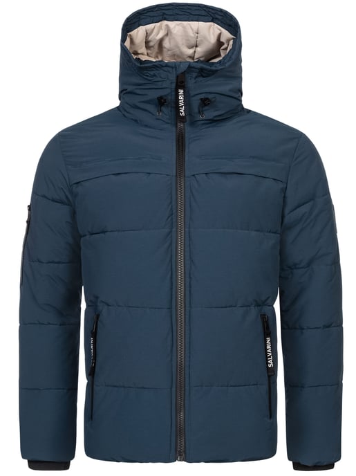Chaqueta acolchada de invierno para hombre Alessandro Salvarini AS-334 con capucha forrada - Image 2