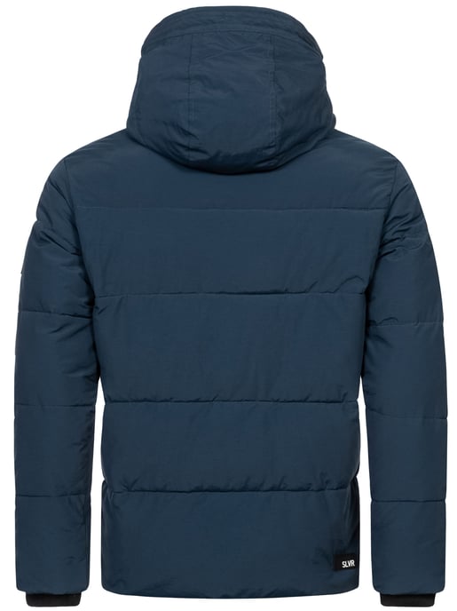 Chaqueta acolchada de invierno para hombre Alessandro Salvarini AS-334 con capucha forrada - Image 5