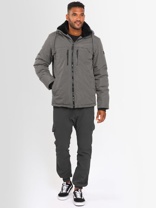 Chaqueta de invierno para hombre Alessandro Salvarini AS-332 con forro de borreguito y capucha - Image 6