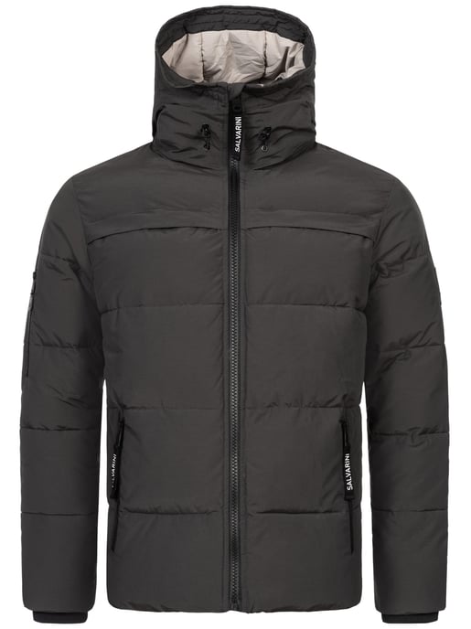 Chaqueta acolchada de invierno para hombre Alessandro Salvarini AS-334 con capucha forrada - Image 2