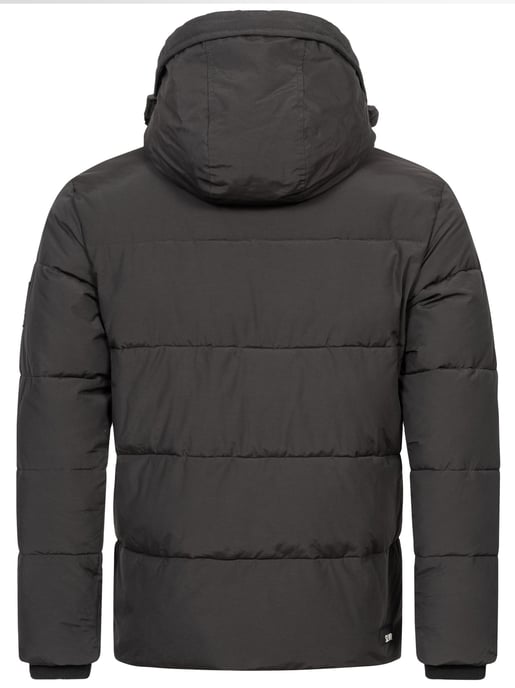 Chaqueta acolchada de invierno para hombre Alessandro Salvarini AS-334 con capucha forrada - Image 5