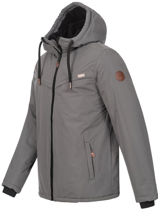Chaqueta de invierno para hombre Alessandro Salvarini AS-331 con forro de borreguito y capucha - Image 3