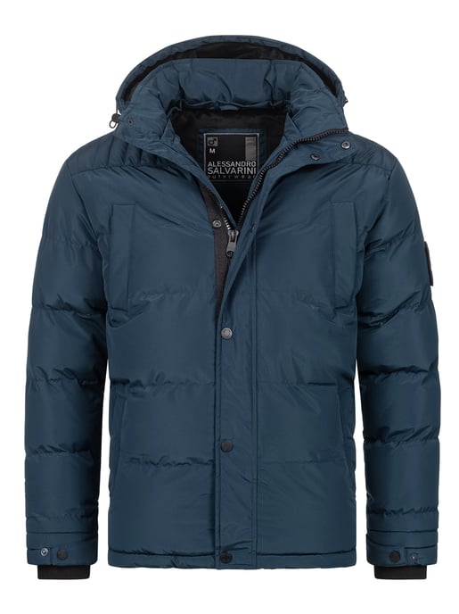 Chaqueta de invierno para hombre Alessandro Salvarini AS-326 con forro de borreguito y capucha extraíble - Image 2
