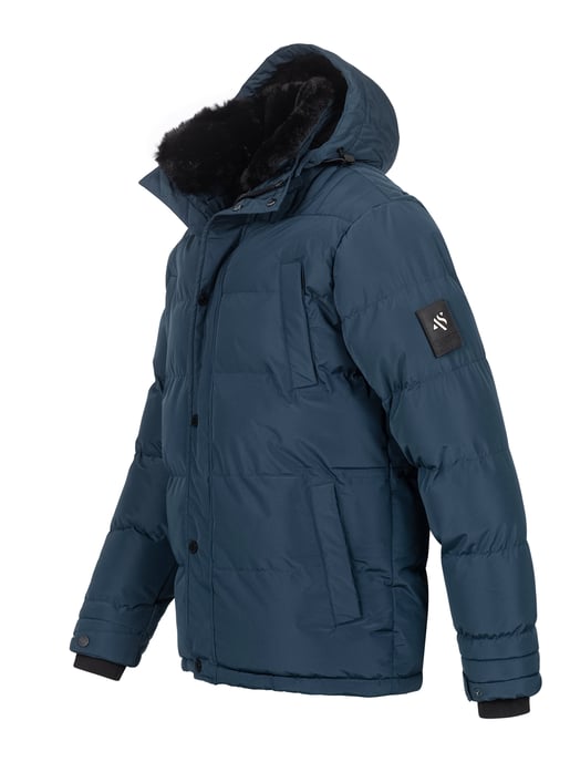 Chaqueta de invierno para hombre Alessandro Salvarini AS-326 con forro de borreguito y capucha extraíble - Image 4
