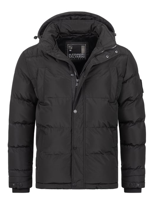 Chaqueta de invierno para hombre Alessandro Salvarini AS-326 con forro de borreguito y capucha extraíble - Image 2